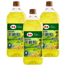 泰山 不飽和健康調合油, 不添加棕梠油, 精選高級植物油, 冷壓初榨橄欖油, 不飽和脂肪酸84%, 耐高溫低油煙, 2L, 3瓶