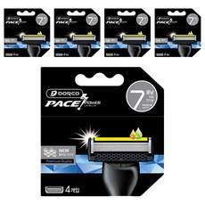 Dorco PACE POWER 7 剃須刀片, 4入, 5個