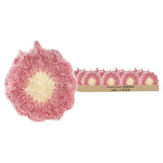 MasterClean 韓風手編洗碗巾 千層花造型, 小花粉色, 3個, 6包