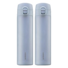 락앤락 데일리 슬림핏 원터치 텀블러, 블루, 400ml, 2개
