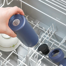 FREIZ 和平 螺旋栓無縫保溫瓶 深藍色 350ml, 1個