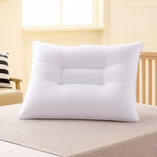 KIT HOME 韓國製造 防蟎 扁柏 超細纖維 頸椎枕芯, 白色, 1個