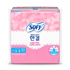 SOFY 蘇菲 Hangyol瞬吸清爽蝶翼型衛生棉, M(25cm), 50件, 1包