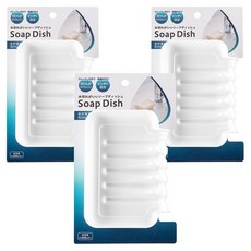 ECHO 肥皂瀝水盤 3個, 2206-012, 浴室瀝水收納好幫手, 單色, 1組