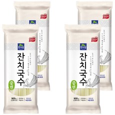 면사랑 잔치국수 중면, 900g, 4개