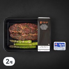 다맛나고 국내산 소고기 시즈닝 부채살 스테이크 (냉장), 2개, 220g