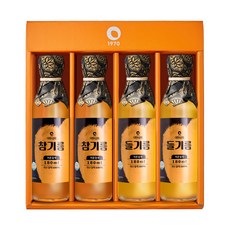 Daehyeonsanghoe 低溫壓榨 韓國產 麻油 紫蘇油 180ml 4瓶禮盒, 1套