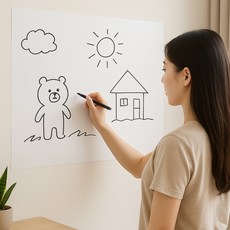 凡許韓國 自黏式白板 黑板壁貼