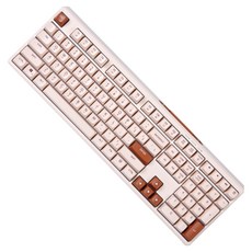 MONSTARGEAR 薄膜有線鍵盤, 製造商軸, Classic104, 棕色