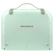 NICONICO 時尚摺疊暖足電暖器 原廠保固, NI-WF1023, 碧綠, 1台