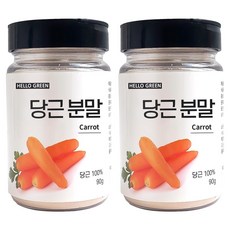 Hello Green 韓國產胡蘿蔔粉罐, 2個, 90g