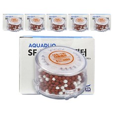 AQUADUO 過濾蓮蓬頭頭部替換濾芯 混合型 SF-300, 6個