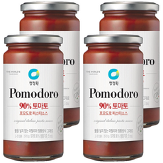 청정원 포모도로 토마토 파스타소스, 4개, 370g