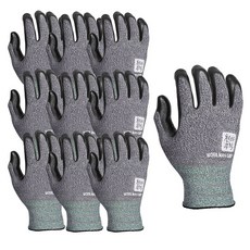 Cheonhamujeok WORKMAN GRIP 實用型手套 雙手適用 M, 灰色, 10套