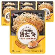 샘표 쓱쓱싹싹 밥도둑 견과류 오징어채볶음, 50g, 6개