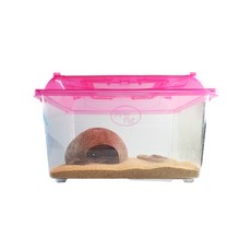 Rora Pet Gold Arena 糖地板寄居蟹蟹飼養套組, 隨機發貨（蓋子），顏色偏黃（地板）