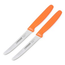 기셀 비비드컬러 톱니과도 2p, 오렌지, 2개