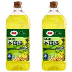 泰山 不飽和健康調合油, 不添加棕梠油, 精選高級植物油, 冷壓初榨橄欖油, 不飽和脂肪酸84%, 耐高溫低油煙, 2L, 2瓶