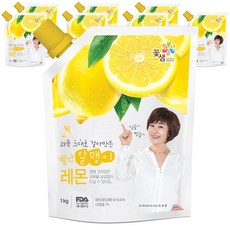 꽃샘 별난알맹이레몬차, 1kg, 8개