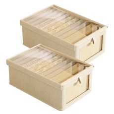 Cozywell 無塵衣物整理收納盒, 米色