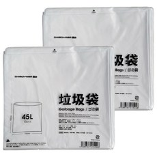 SHIMOYAMA 抽取式大開口加厚款平口垃圾袋 75 x 71cm, 10個, 45L, 2組