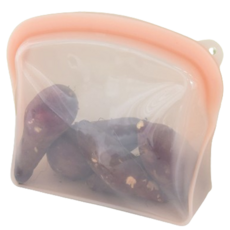 프렐류드 멜로우 실리콘 지퍼백 핑크, 1개, 2L