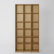 까사미아 하벨 책장 6단 110cm 방문설치, 내추럴