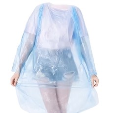 一次性卡片雨衣，加厚PP材質，湖水藍/珊瑚粉/透明, 顏色隨機, 展開前:13cm×10.5cm 展開後:128cm(帶帽總長)×160cm(腰圍一圈總長)