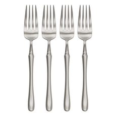 JUST HOME 緻月不鏽鋼餐叉 20.3 x 2.9cm 4支, 不銹鋼色, 1組