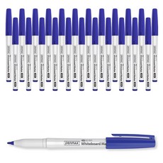 PENMAX 12角細字白板筆 藍色, 24個