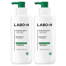 라보에이치 두피강화 클리닉 탈모증상완화 샴푸, 400ml, 2개