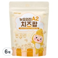 유한건강생활 뉴오리진 치즈팝 A2 단백질 아기과자, 6개