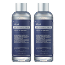 클레어스 서플 프레퍼레이션 언센티드 토너, 180ml, 2개