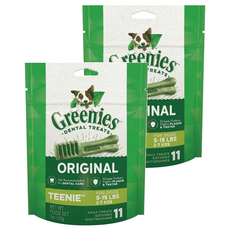 Greenies 健綠 潔牙骨 2-7kg犬專用 11支, 原味, 85g, 2包