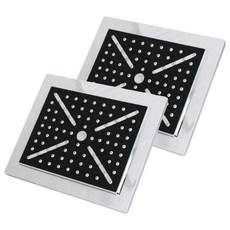 KOXINA 長方形頂噴式蓮蓬頭, 黑色, 2個