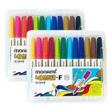 monAmi 中字油性筆, 混合色, 2套