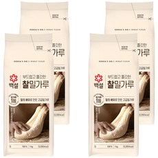 CJ BEKSUL 白雪 中筋麵粉, 1kg, 4包
