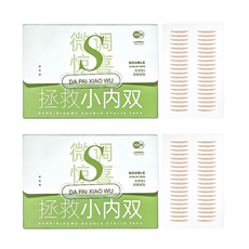 小麥購物 雙眼皮貼 月牙型 附Y字棒 S399 S 15g, 2盒, 綠色