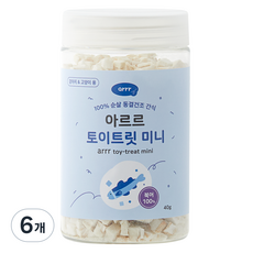 동원아르르 반려동물 토이트릿 미니 동결건조간식, 북어, 40g, 6개