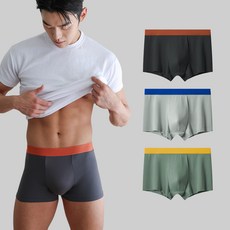 C OF B 男性撞色褲頭四角內褲 3件組