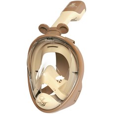 Diveepro 泰迪熊兒童用極限全罩式浮潛面罩, 米色 + 棕色