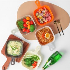 키친어썸 국산 BPA FREE 손잡이 앞접시 세트, 1세트, 앞접시 5종, 혼합색상