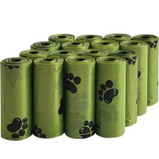 PICKYPICKS 寵物拾便袋補充包, 16個, 綠色