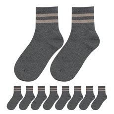 이지레그 여성용 다크컬러 투라인 밴드 양말 10켤레