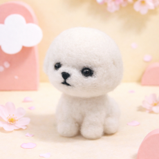 아트조이 DIY 양모펠트 세트, 1개, 비숑프리제