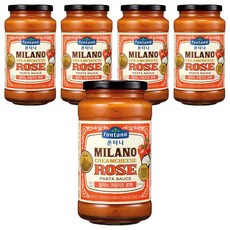 폰타나 밀라노 크림치즈 로제 파스타소스, 600g, 5개