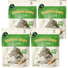 CJ bibigo 海苔脆片 原味 烤箱烘烤, 36g, 4包