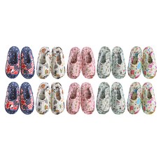 KSmall 5雙兒童棉質室內鞋, 隨機出貨