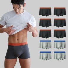 C.O.B 男款撞色鬆緊帶四角內褲 10件組