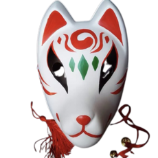 Partybok 狐狸面具 17, 白色的